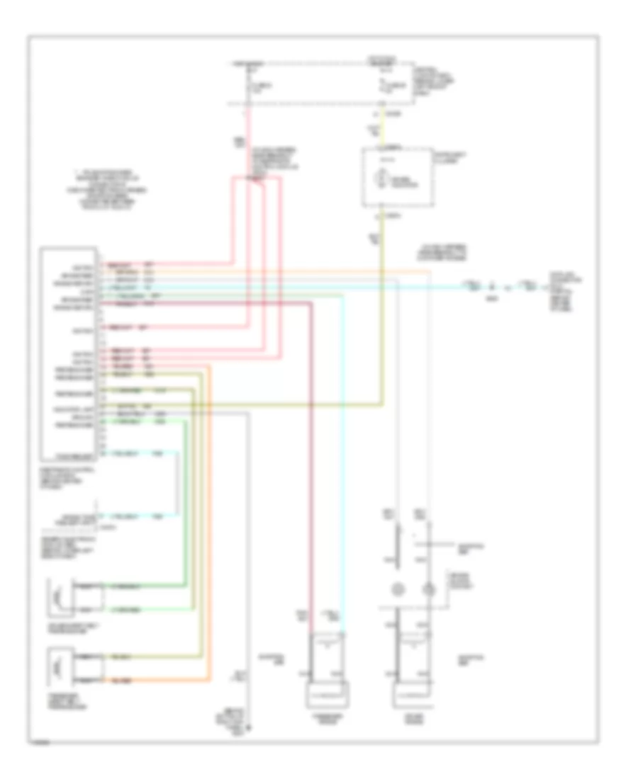 Supplemental Restraints Wiring Diagram, Late Production for Ford Excursion 2001