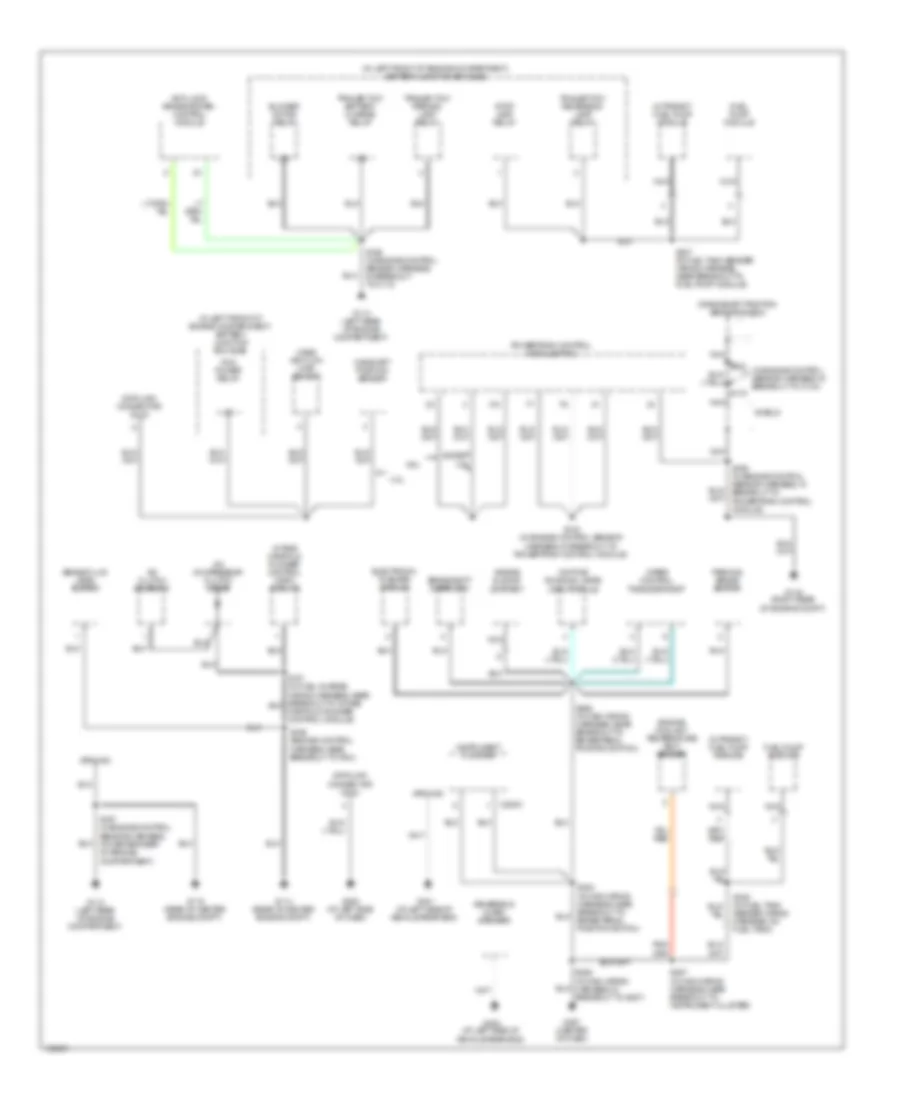 Ground Distribution Wiring Diagram with Stripped Chassis for Ford E450 Super Duty 2003