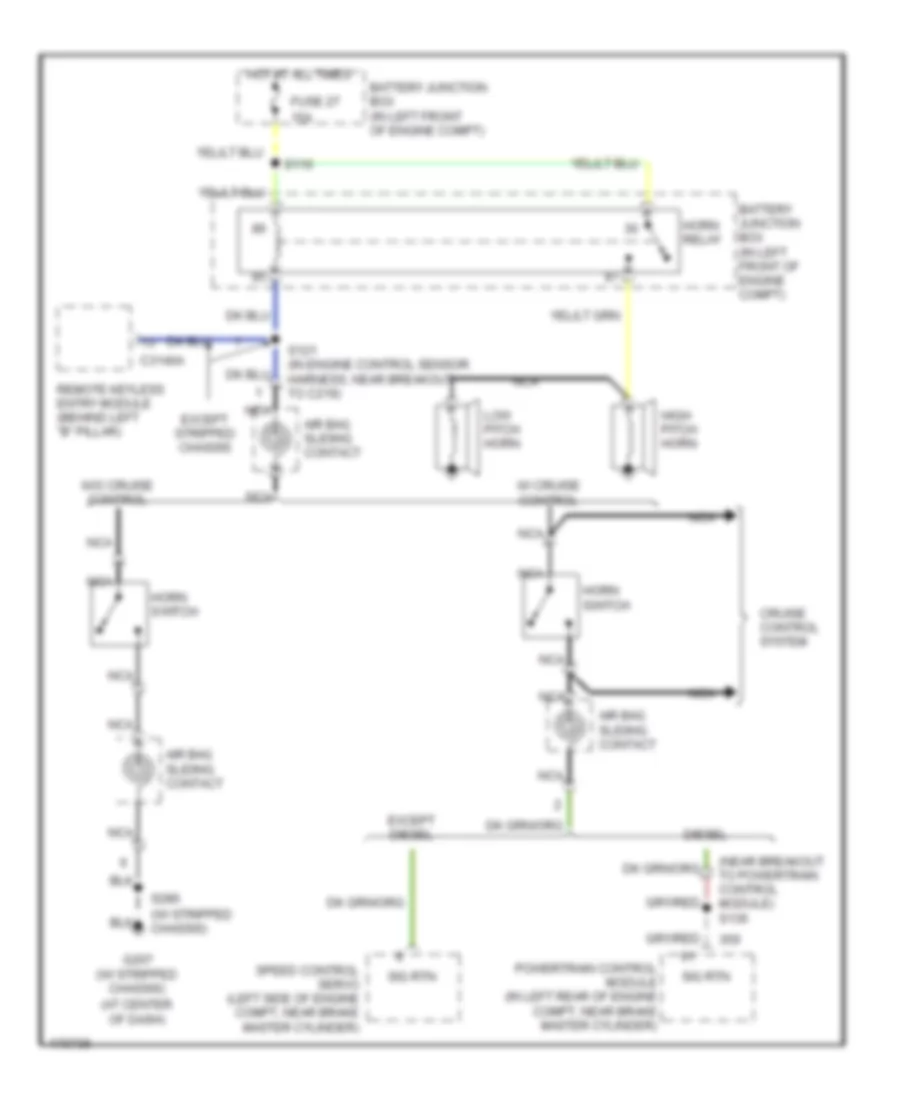 Horn Wiring Diagram for Ford E450 Super Duty 2003