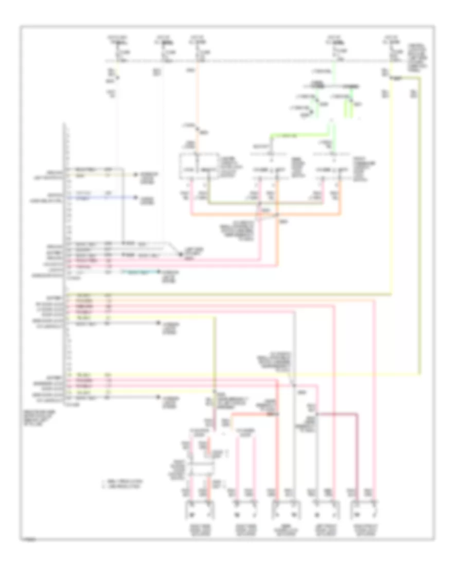 Door Lock Wiring Diagram with Keyless Entry for Ford E450 Super Duty 2003