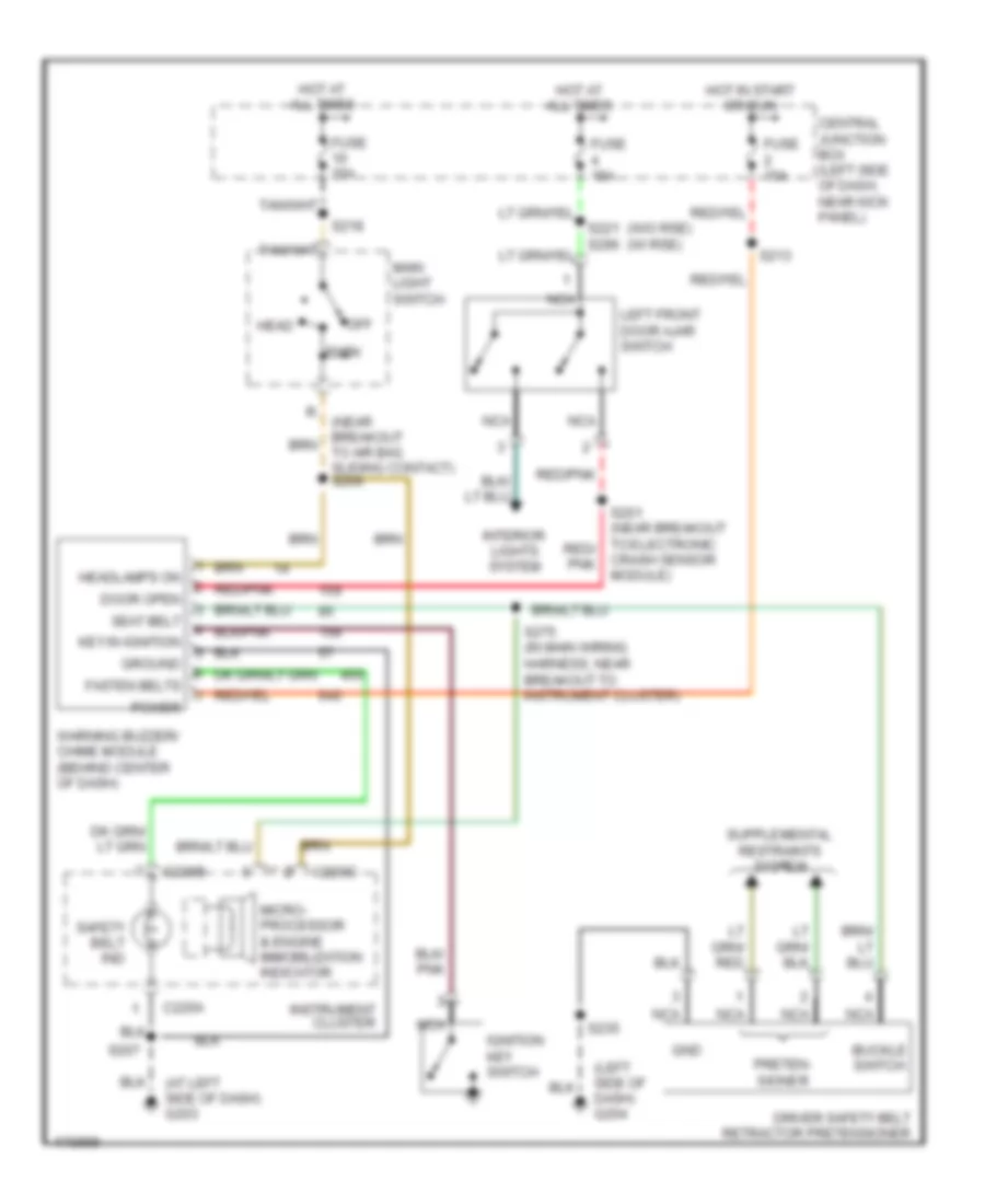 Warning Systems Wiring Diagram for Ford E450 Super Duty 2003