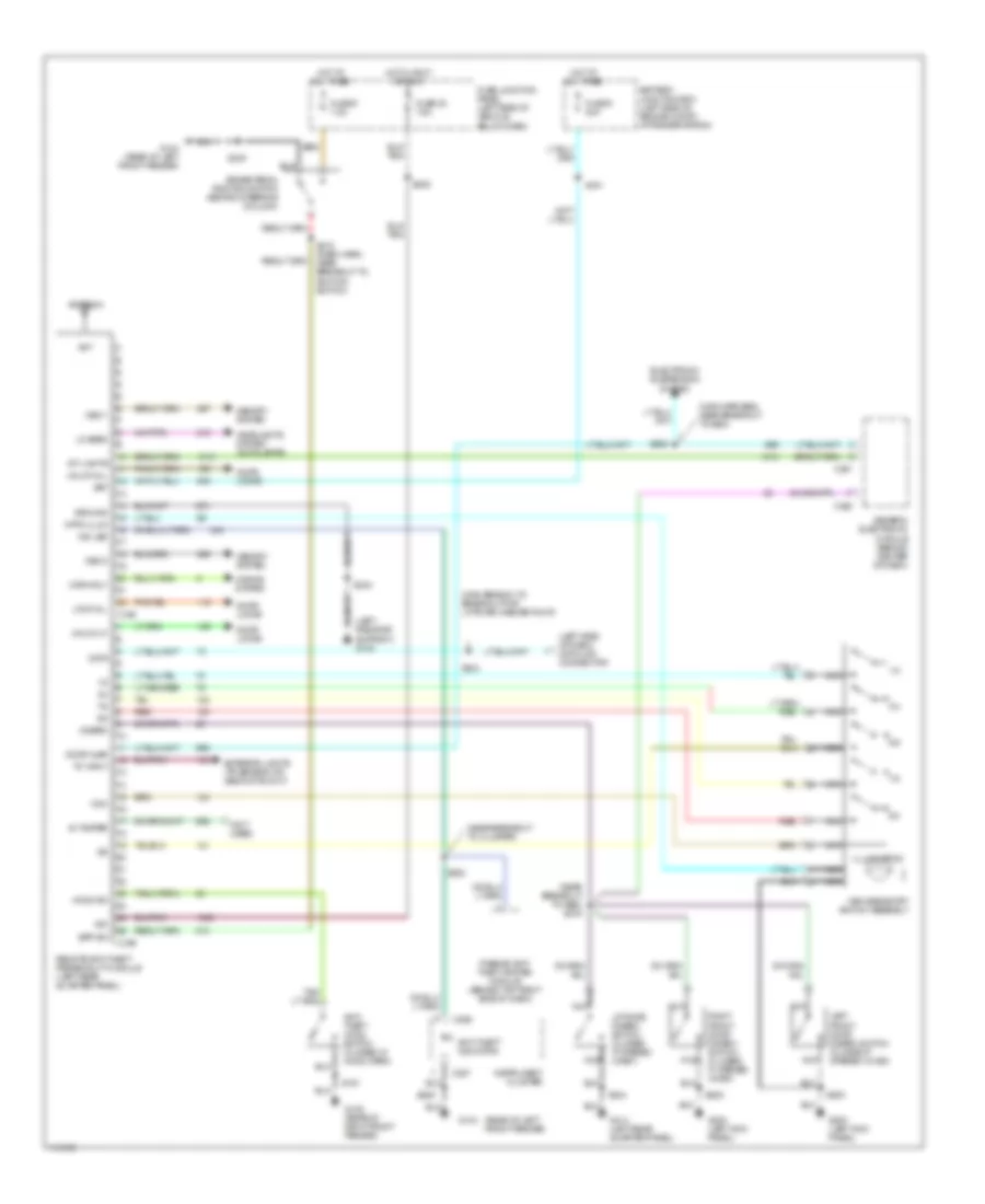 Forced Entry Wiring Diagram for Ford Explorer 1999