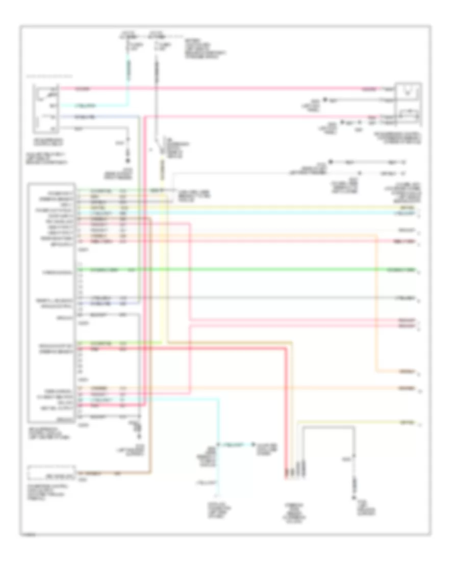 Electronic Suspension Wiring Diagram 1 of 2 for Ford Explorer 1999