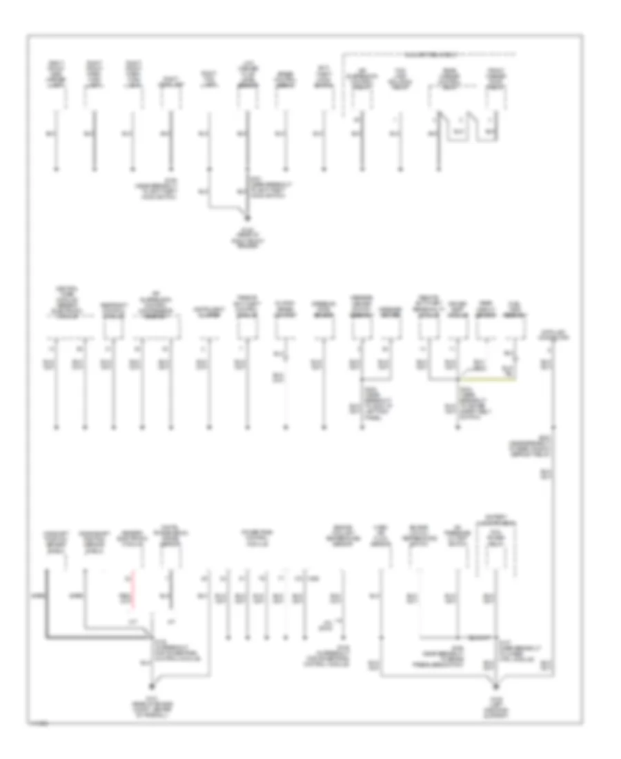 Ground Distribution Wiring Diagram 2 of 4 for Ford Explorer 1999