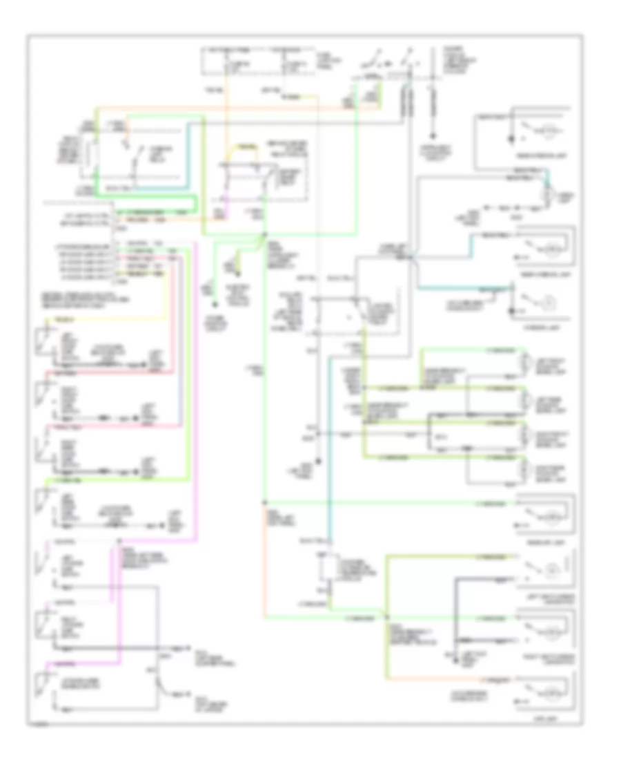 Courtesy Lamps Wiring Diagram for Ford Explorer 1999