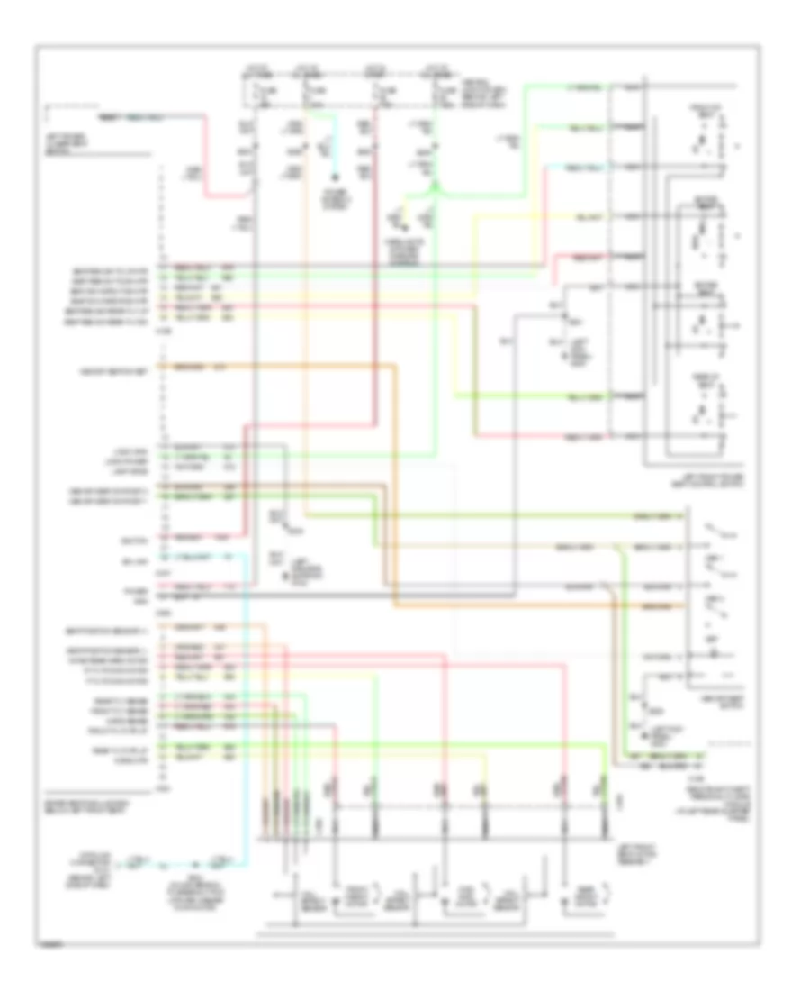 Memory System Wiring Diagrams for Ford Explorer 1999