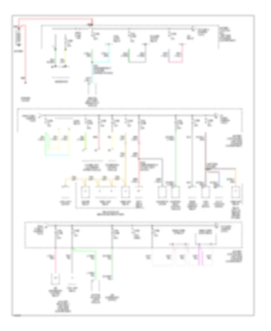 Power Distribution Wiring Diagram 1 of 5 for Ford Explorer 1999