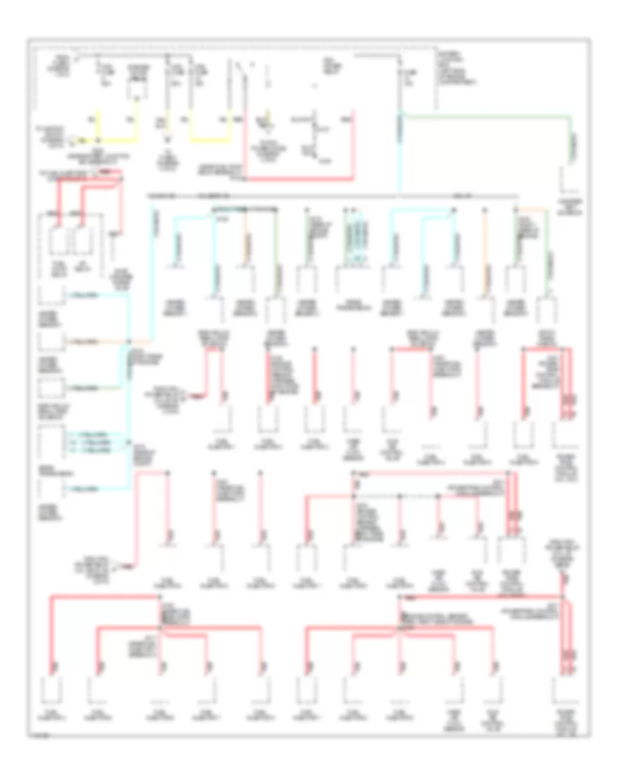 Power Distribution Wiring Diagram 2 of 5 for Ford Explorer 1999