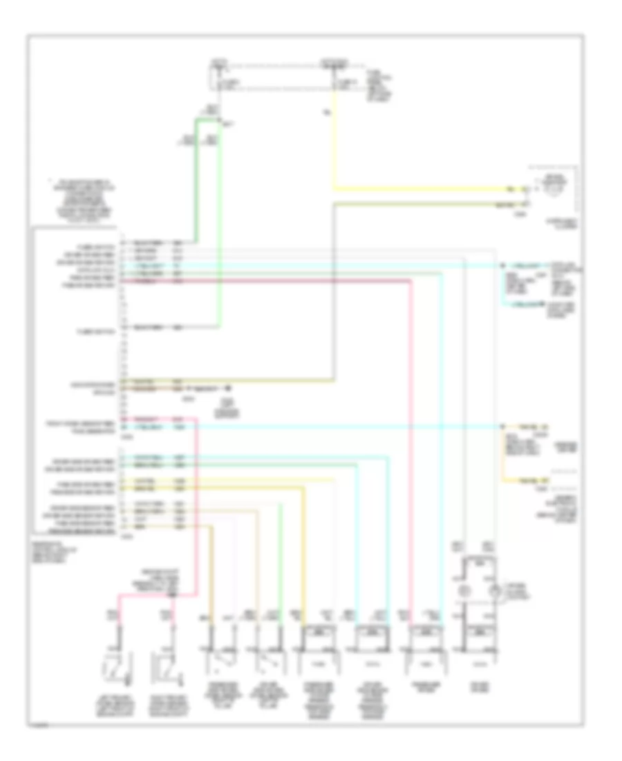 Supplemental Restraint Wiring Diagram for Ford Explorer 1999