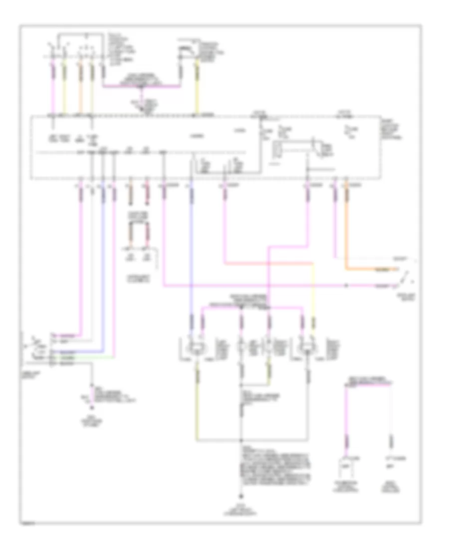 Exterior Lamps Wiring Diagram (1 of 2) for Ford Mustang 2010