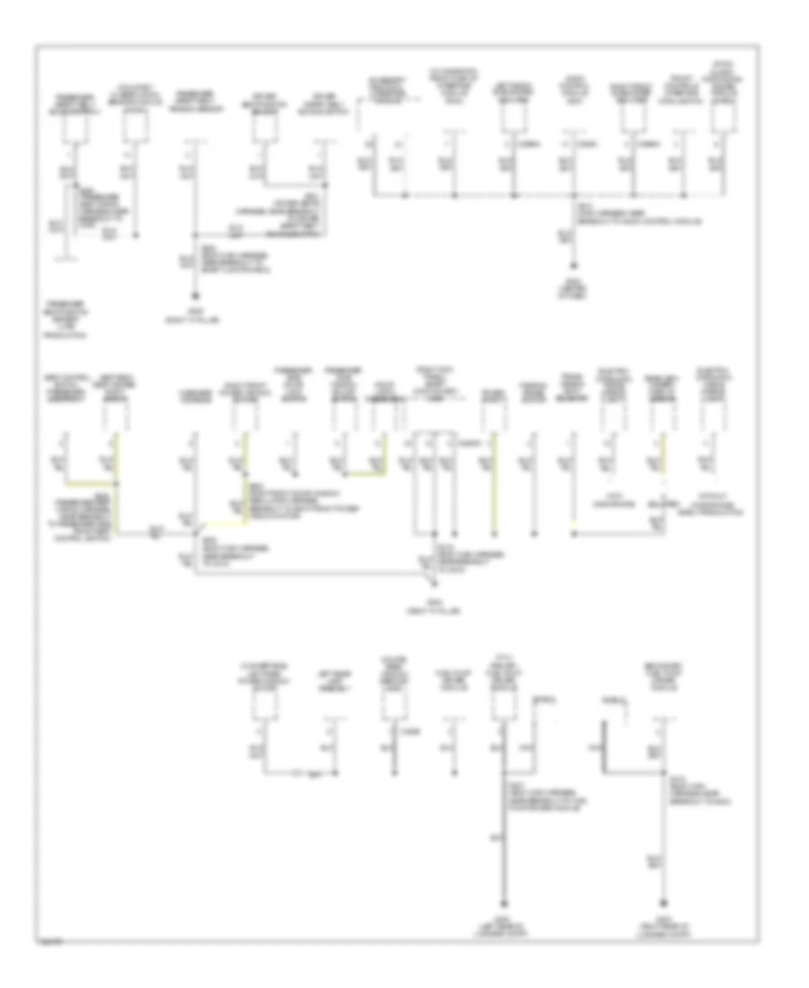 Ground Distribution Wiring Diagram 2 of 4 for Ford Mustang 2010