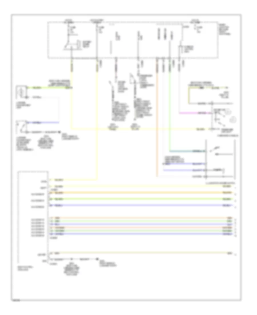 Courtesy Lamps Wiring Diagram 1 of 2 for Ford Mustang 2010