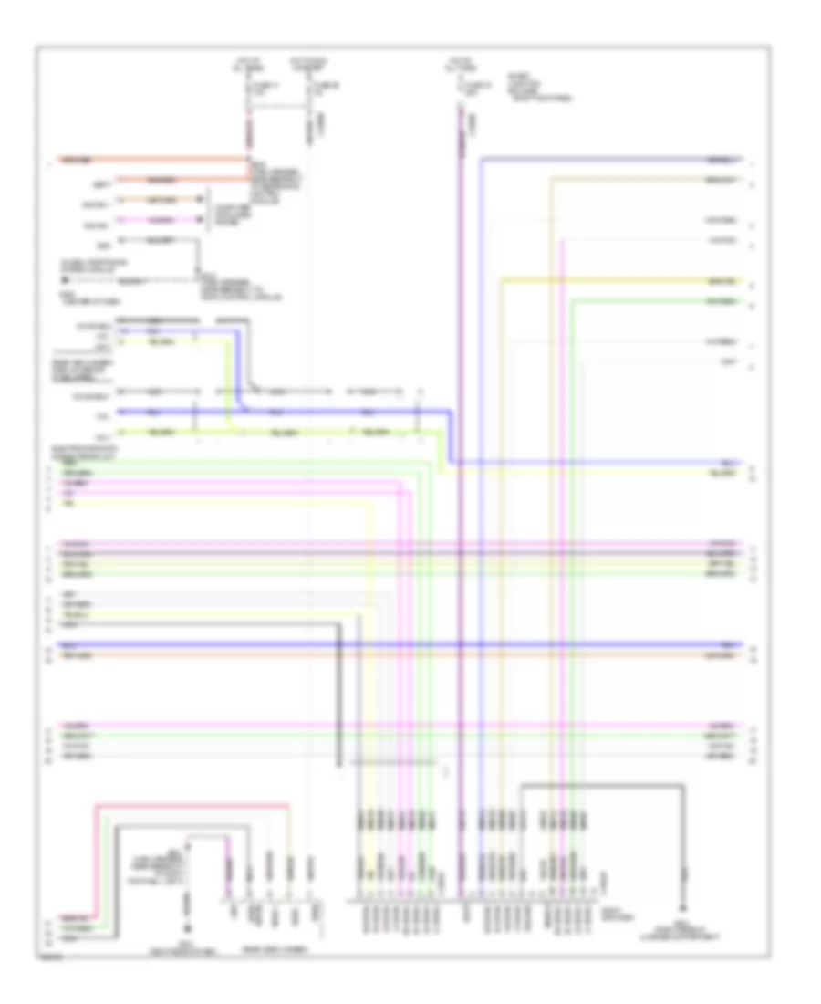 Premium Radio Wiring Diagram, with SYNC (2 of 3) for Ford Mustang 2010