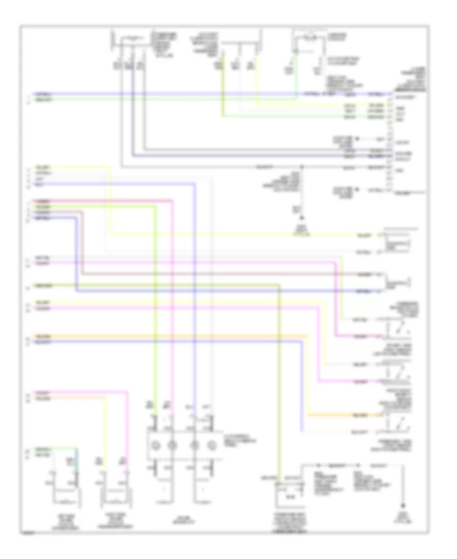 Supplemental Restraints Wiring Diagram 2 of 2 for Ford Mustang 2010