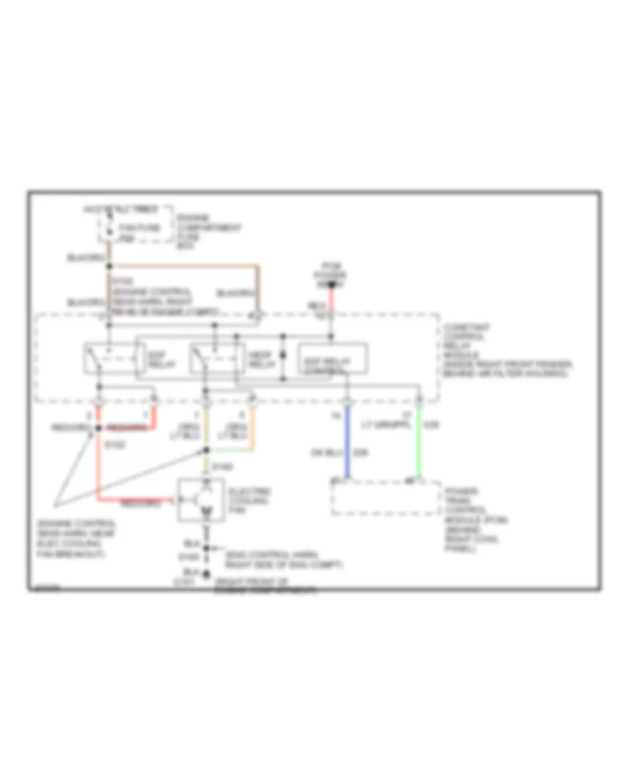 4 6L Cooling Fan Wiring Diagram for Ford Mustang 1997