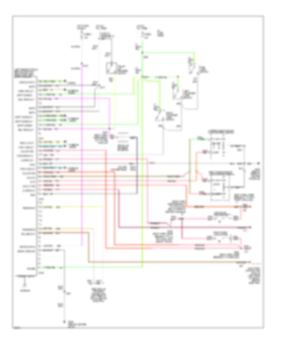 Keyless Entry Wiring Diagram for Ford Mustang 1997