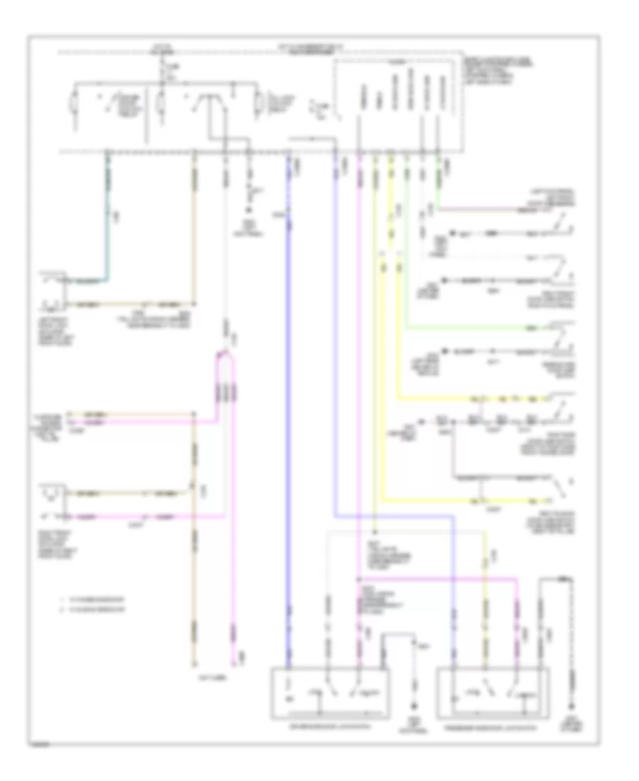 Forced Entry Wiring Diagram with Cutaway for Ford Cutaway E350 Super Duty 2012