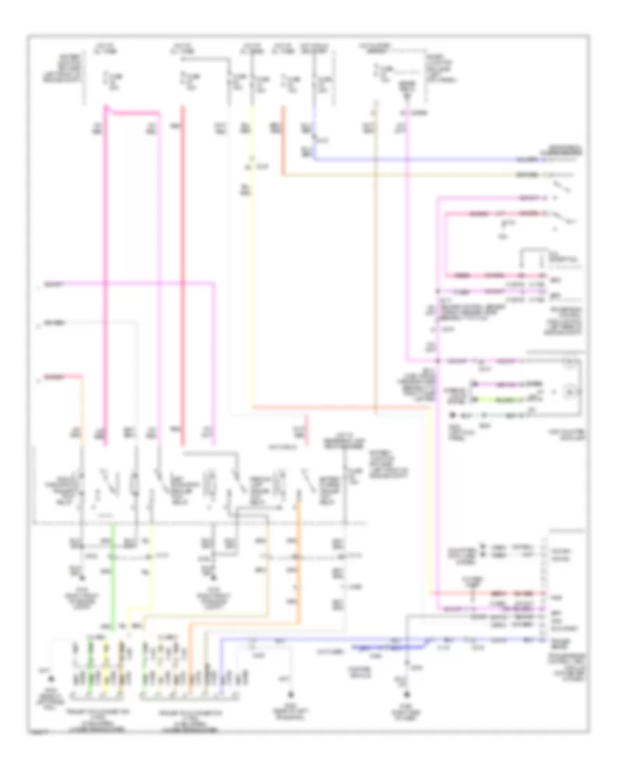 Exterior Lamps Wiring Diagram, Except Cutaway  Stripped Chassis (2 of 2) for Ford Cutaway E350 Super Duty 2012