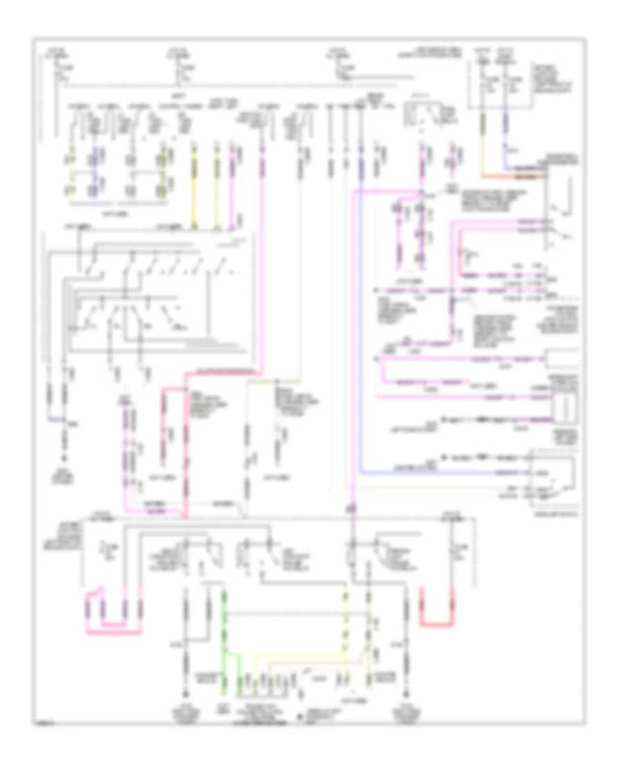 Exterior Lamps Wiring Diagram, Stripped Chassis for Ford Cutaway E350 Super Duty 2012
