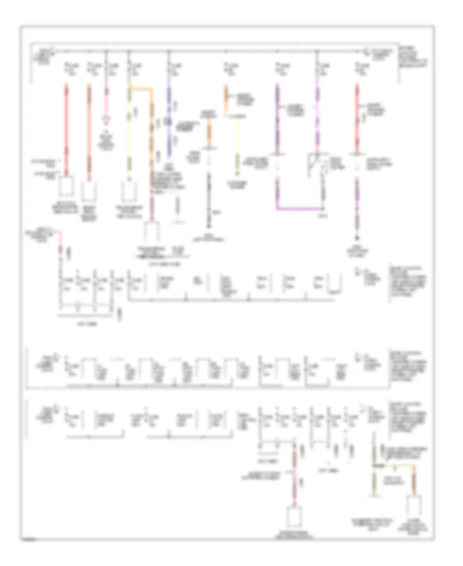 Power Distribution Wiring Diagram 3 of 9 for Ford Cutaway E350 Super Duty 2012