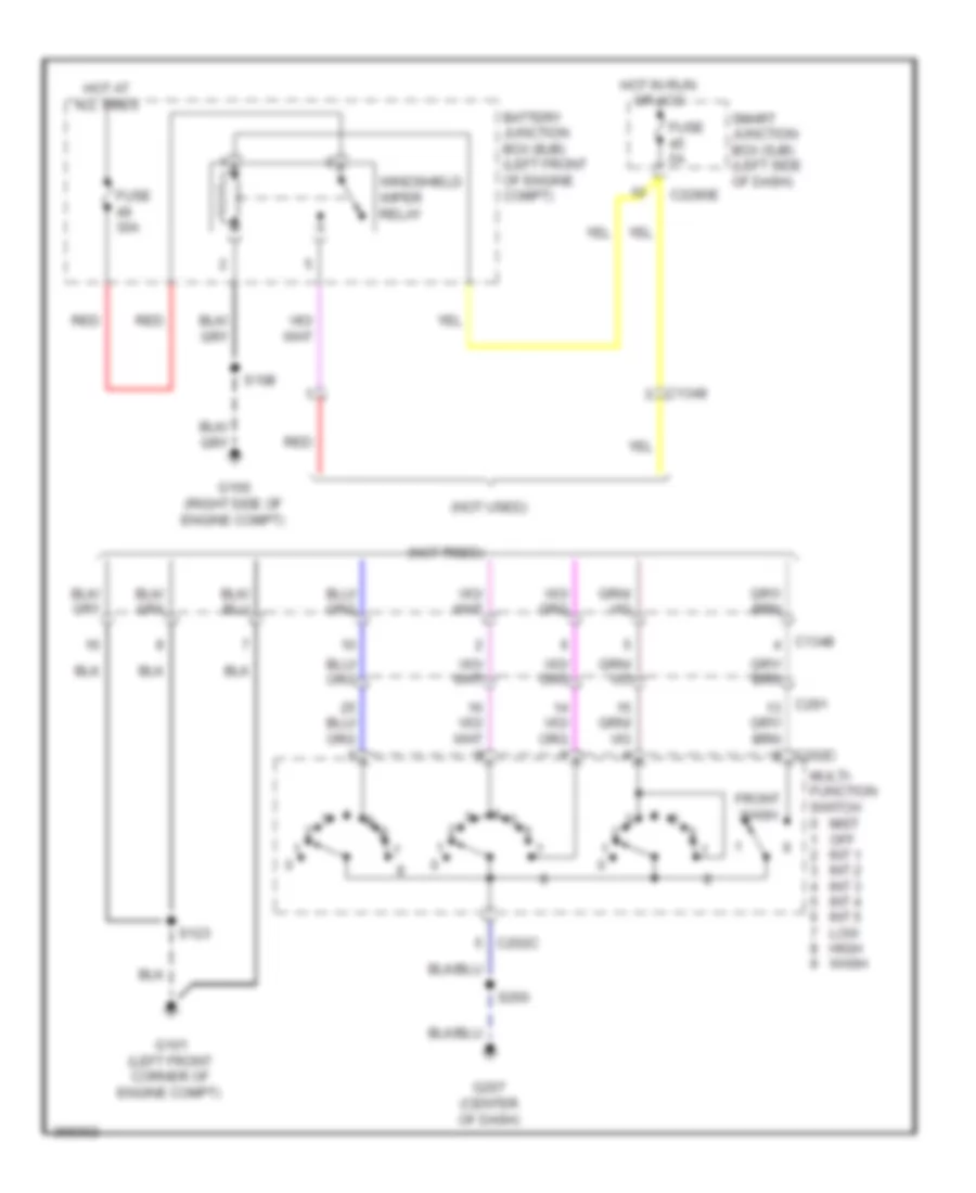 Электросхема стеклоочистителя, дворников и омывателя, С Разобранное Шасси для Ford Cutaway E350 Super Duty 2012