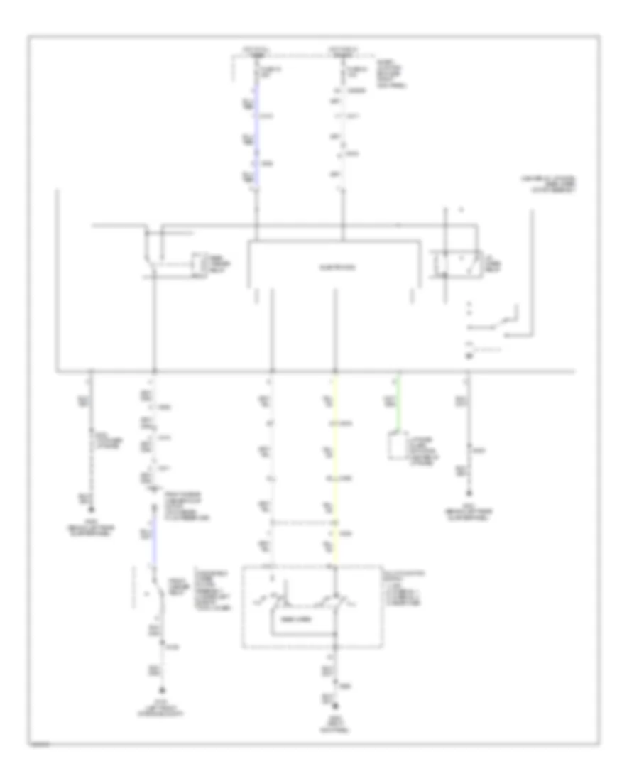 Электросхема заднего стеклоочистителя дворника и омывателя для Ford Expedition EL XLT 2014