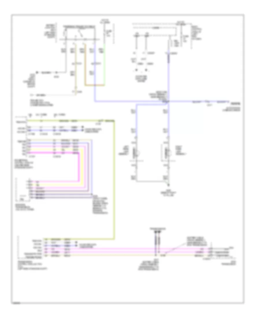 Backup Lamps Wiring Diagram for Ford Explorer XLT 2013