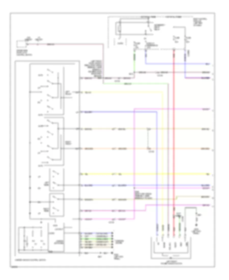 Power Windows Wiring Diagram, XLT, Limited  Sport (1 of 2) for Ford Explorer XLT 2013