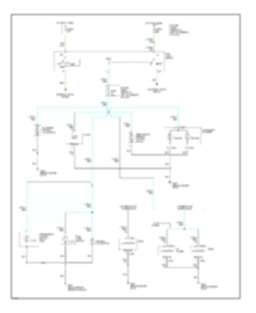 Instrument Illumination Wiring Diagram for Ford Mustang GT 1995