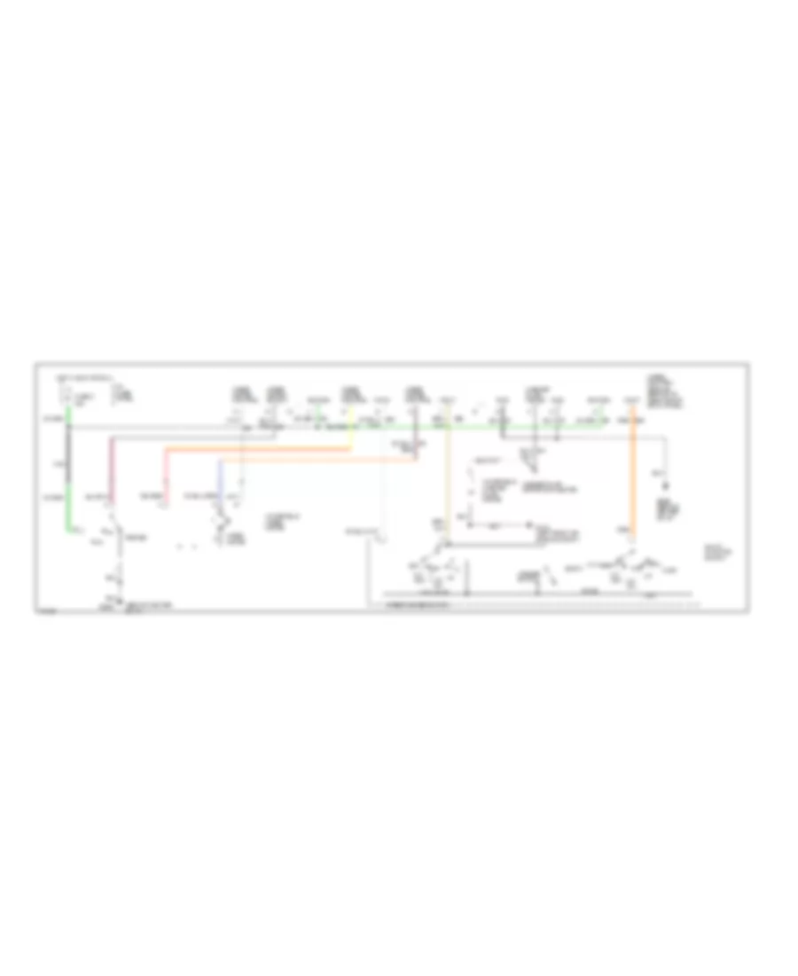 Электросхема стеклоочистителя, дворников и омывателя Интервала для Ford Mustang GT 1995