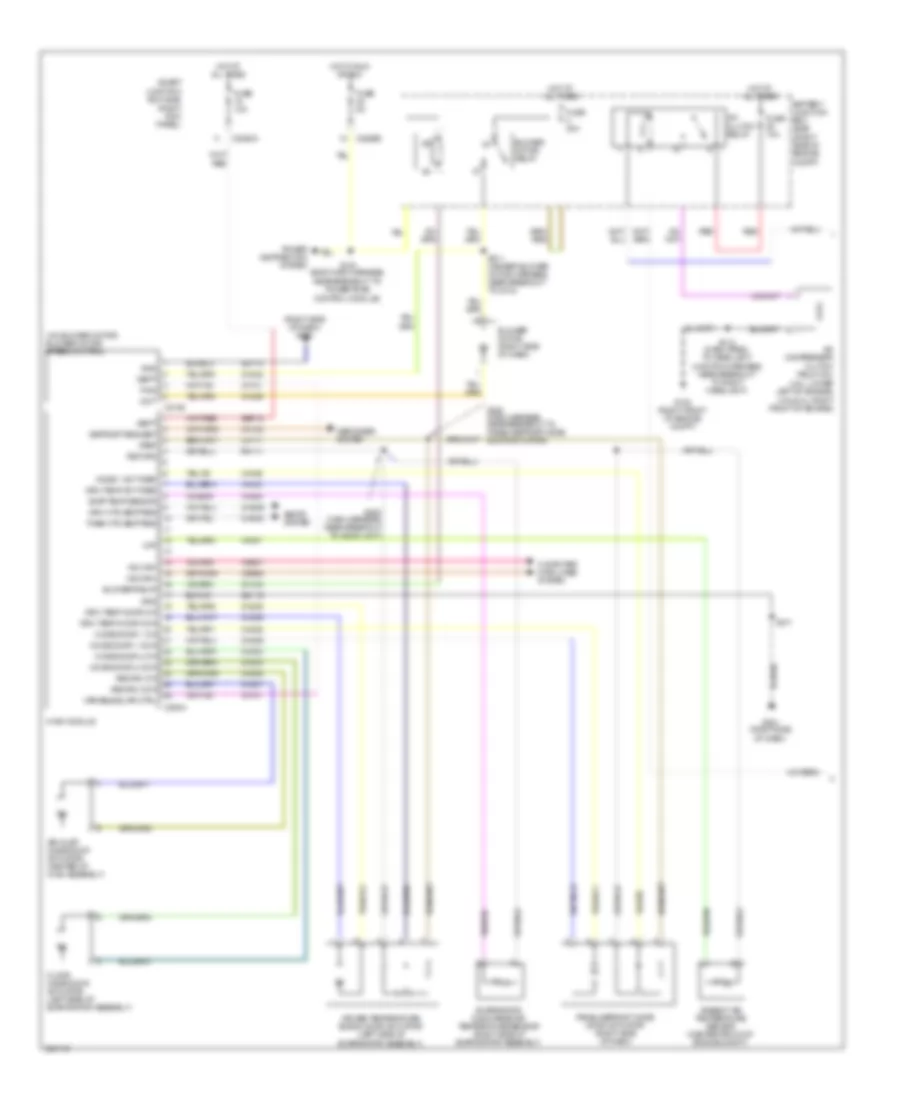 Manual A C Wiring Diagram 1 of 2 for Ford Mustang GT 2010