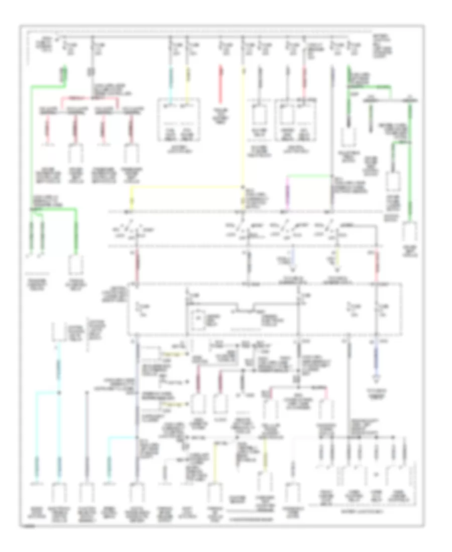 Power Distribution Wiring Diagram 2 of 4 for Ford Expedition 2001