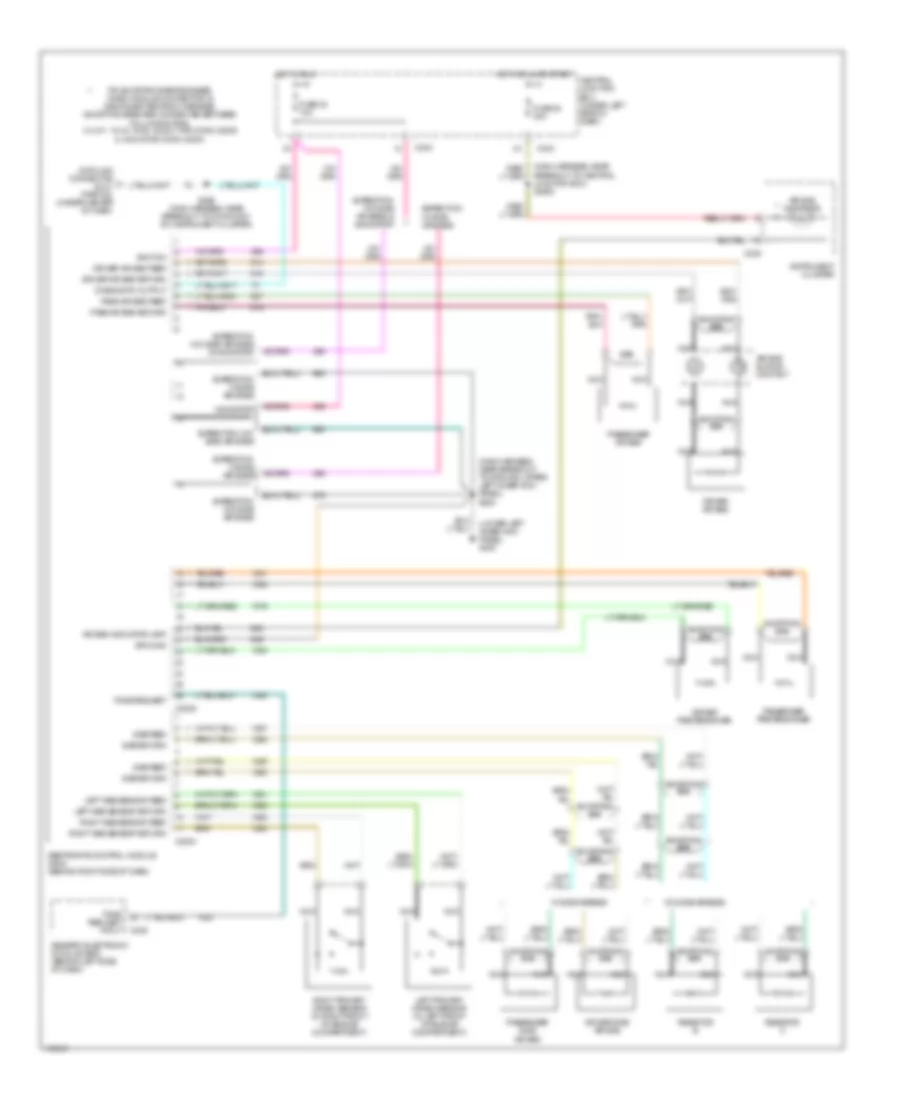 Supplemental Restraint Wiring Diagram for Ford Expedition 2001