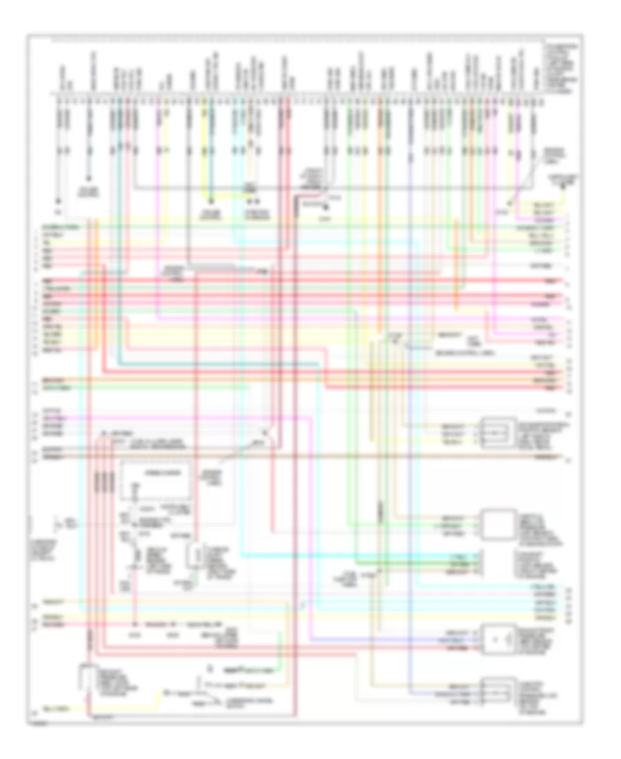 7.3L DI Turbo Diesel, Engine Performance Wiring Diagram, Except California (2 of 3) for Ford E550 Super Duty 2003