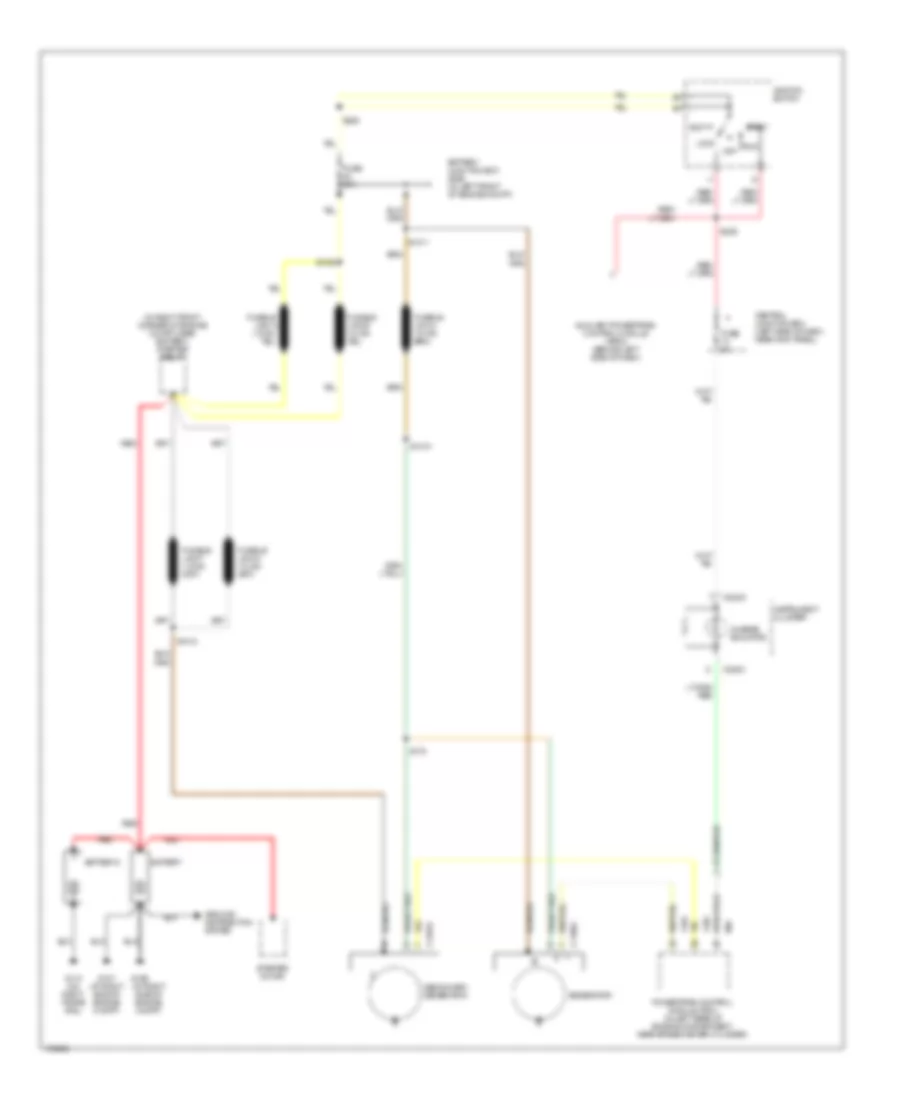 7.3L DI Turbo Diesel, Charging Wiring Diagram, with Dual Generators for Ford E550 Super Duty 2003