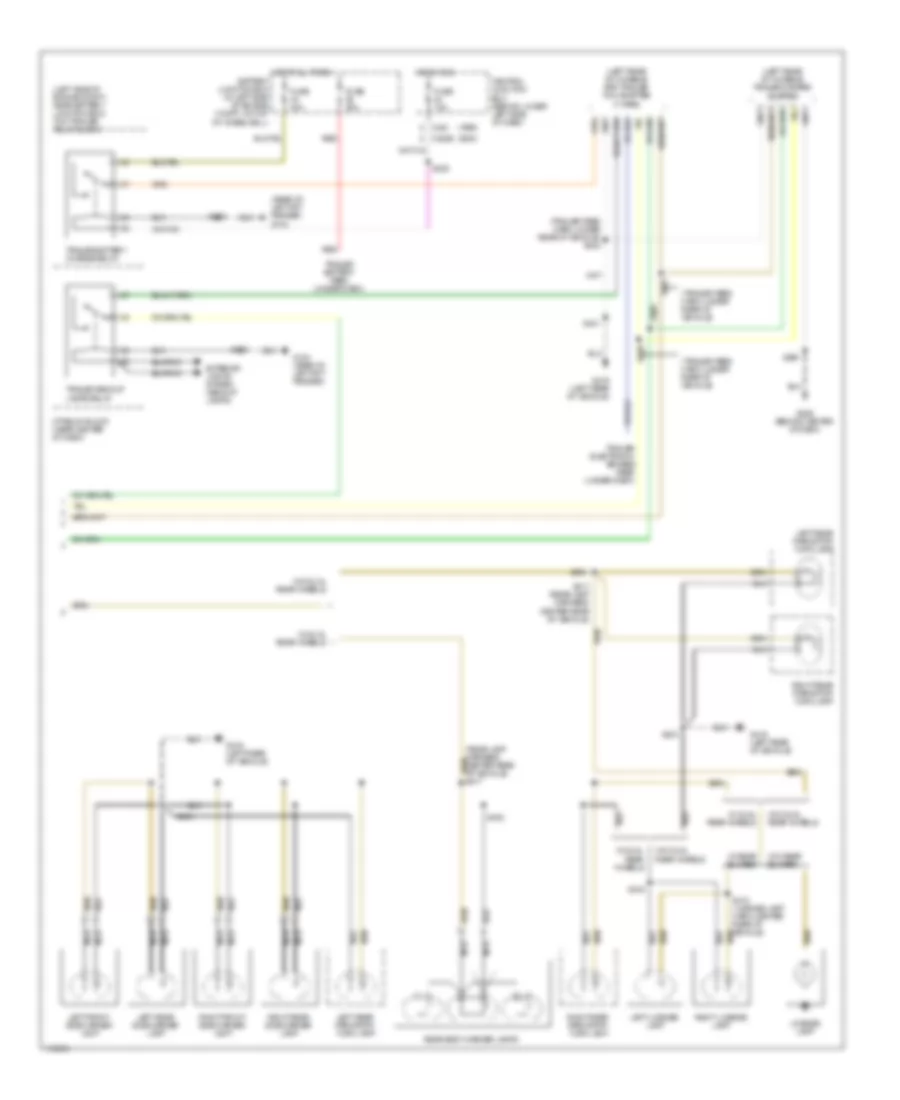 Exterior Lamps  Trailer connector Wiring Diagram (2 of 2) for Ford F450 Super Duty 1999