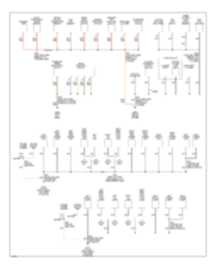 Ground Distribution Wiring Diagram (2 of 3) for Ford F450 Super Duty 1999