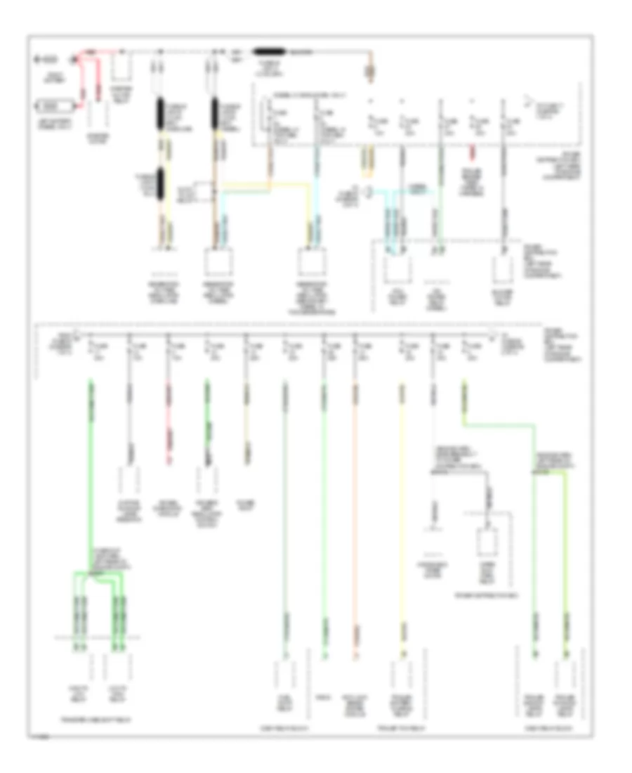 Power Distribution Wiring Diagram 1 of 4 for Ford F450 Super Duty 1999