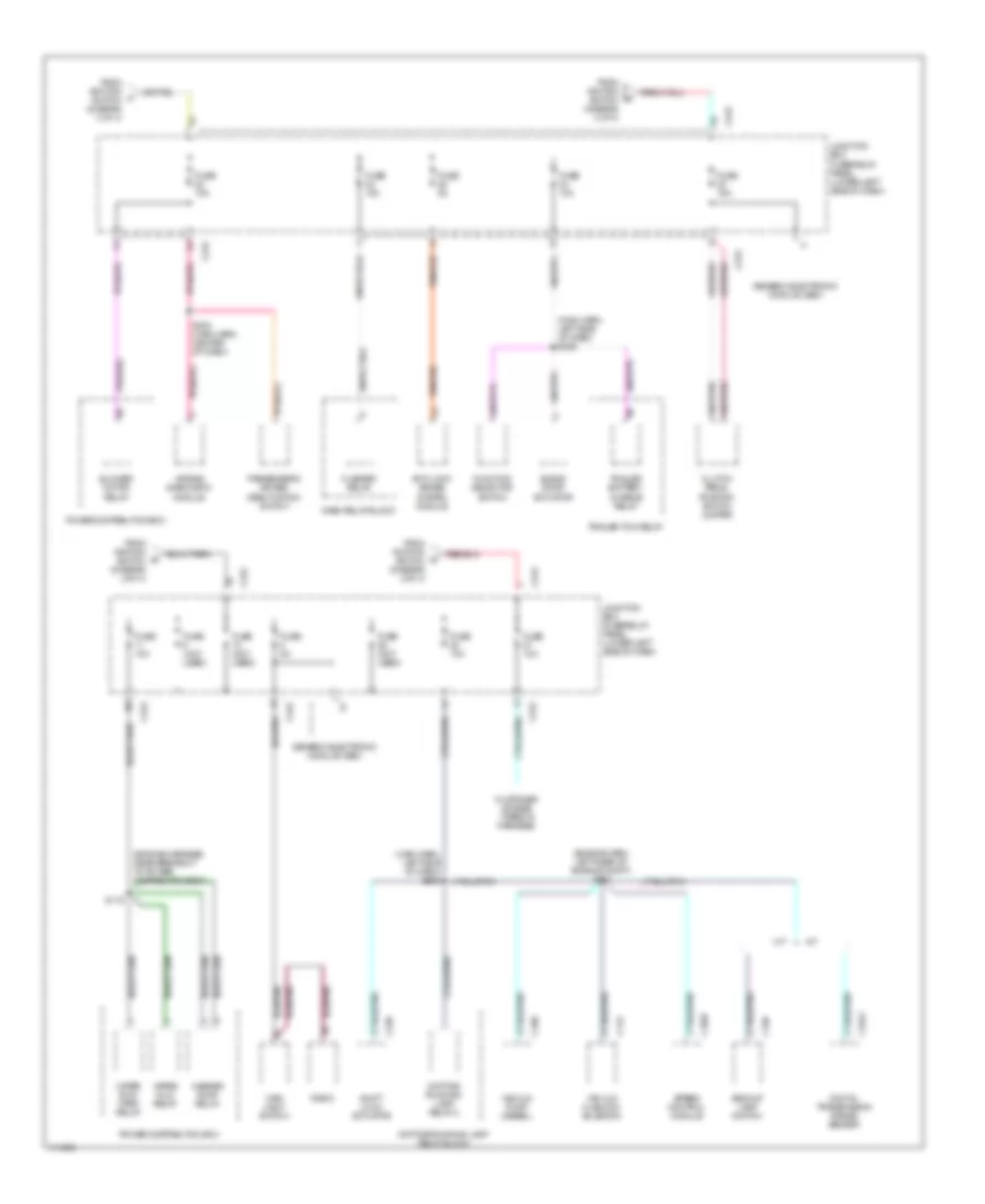 Power Distribution Wiring Diagram 4 of 4 for Ford F450 Super Duty 1999