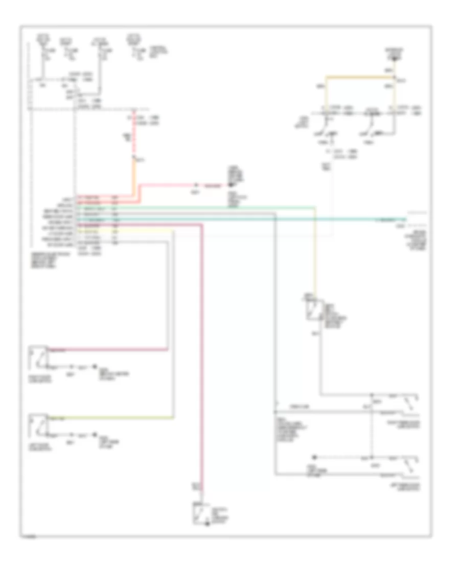 Warning Systems Wiring Diagram for Ford F450 Super Duty 1999