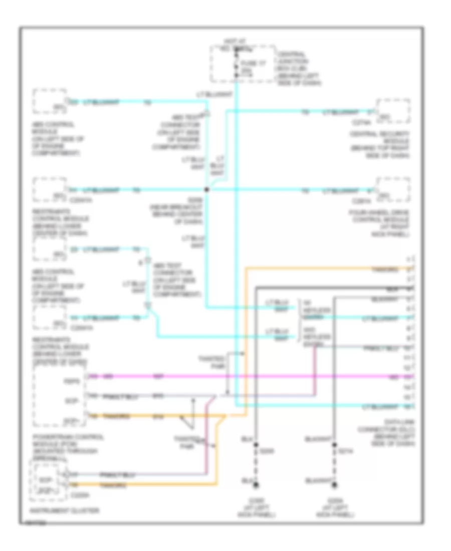 Computer Data Lines Wiring Diagram for Ford Explorer Sport Trac 2004