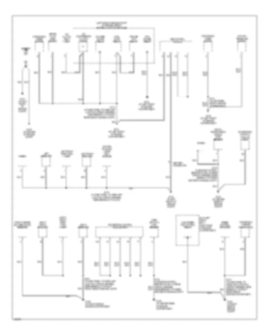 Ground Distribution Wiring Diagram 1 of 3 for Ford Explorer Sport Trac 2004