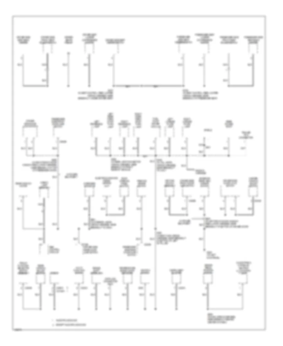 Ground Distribution Wiring Diagram 3 of 3 for Ford Explorer Sport Trac 2004