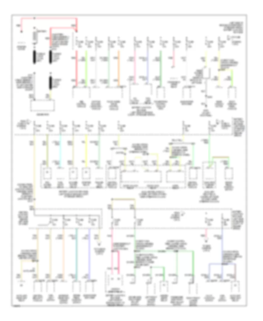 Power Distribution Wiring Diagram 1 of 2 for Ford Explorer Sport Trac 2004