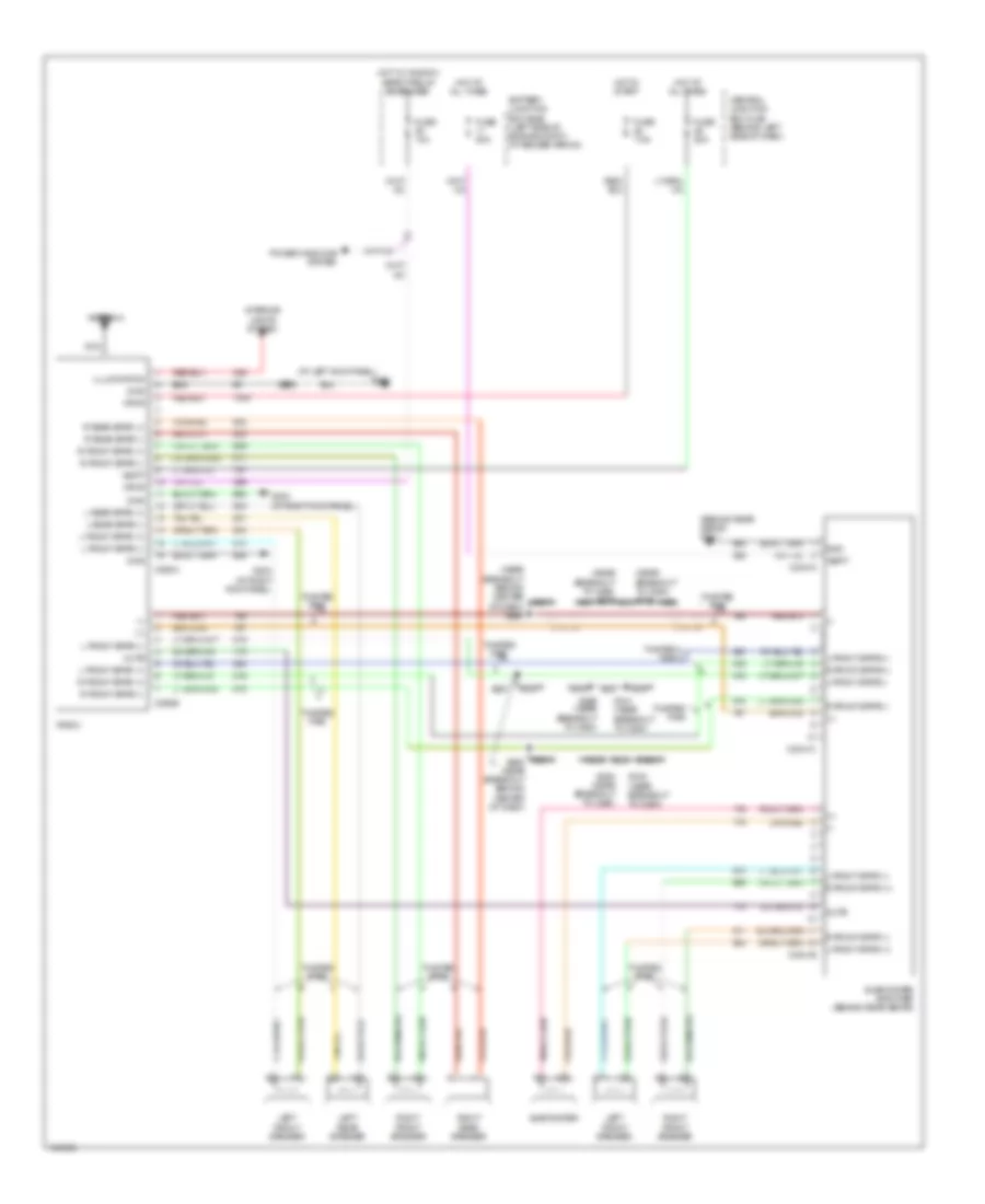 Radio Wiring Diagram, with Pioneer Audio for Ford Explorer Sport Trac 2004