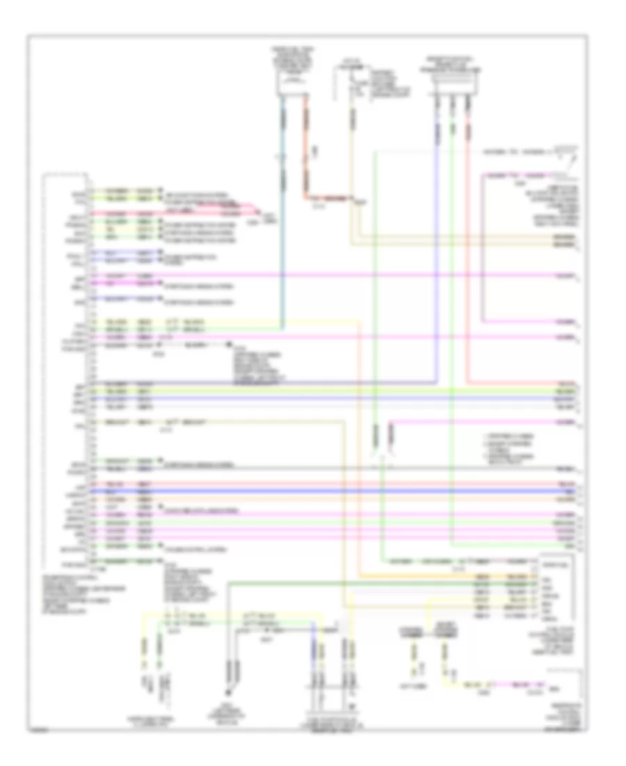 5.4L, Engine Performance Wiring Diagram, without Torqshift (1 of 5) for Ford E450 Super Duty 2012