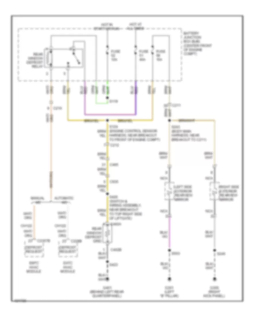 Defoggers Wiring Diagram for Ford Expedition King Ranch 2014