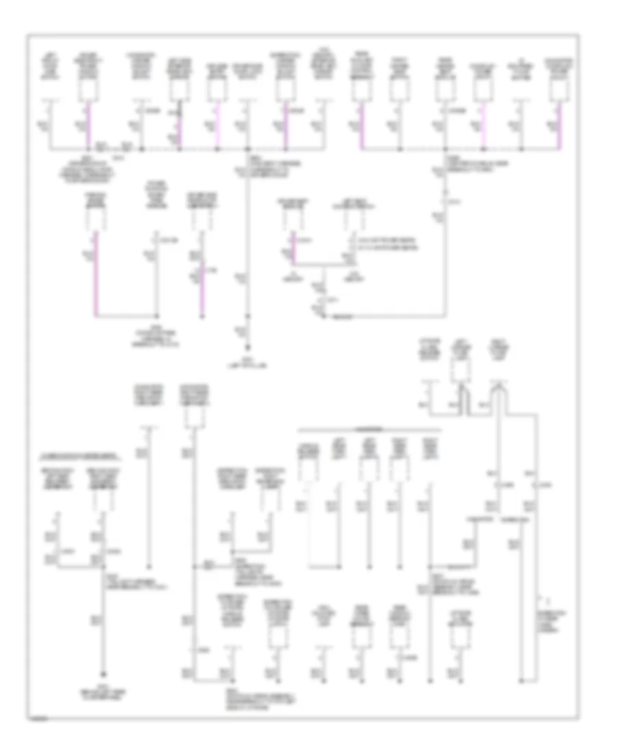 Ground Distribution Wiring Diagram (4 of 5) for Ford Expedition King Ranch 2014