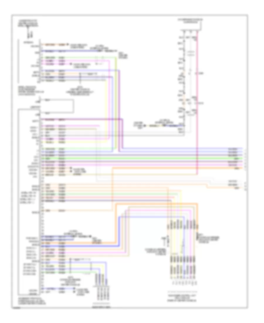SYNC Radio Wiring Diagram (1 of 2) for Ford Expedition King Ranch 2014