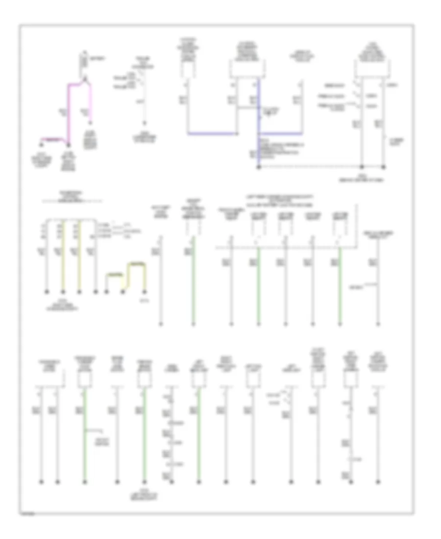Ground Distribution Wiring Diagram 1 of 5 for Ford F 150 FX2 2013